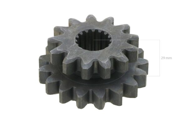 Gear Kubota 13TX17T 16 Splines Rear Axle B1200, B1400 - Image 2