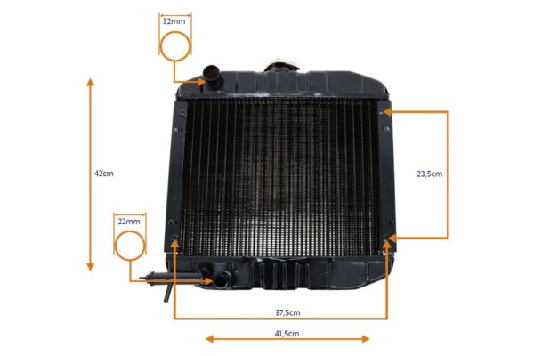 Radiator Iseki TU180, TU200, TU220, TU240 - Image 4
