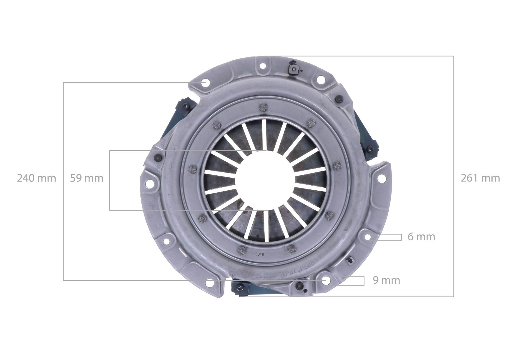 Iseki Pressure plate TL1900, TU180, TU185, TU200, TU205, TU1700, TU1900, TU2100, TU2300, TU2500, TE3210