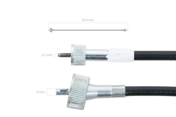 Hour counter cable Iseki TA-Types, 5035, 5040, Massey Ferguson 1240, 1250, 1260, - Image 4