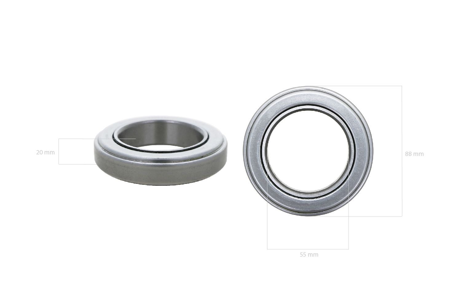 Clutch release bearing Iseki TA, TS, TE, TK, T, Kioti 88x55x20