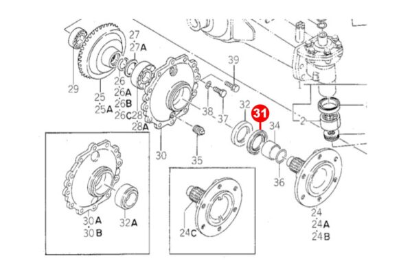 Oil Seal Rear Axle Iseki TE 50x72x9 - Image 5