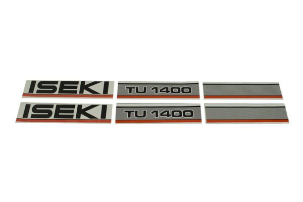Bonnet decal sticker set Iseki TU1400