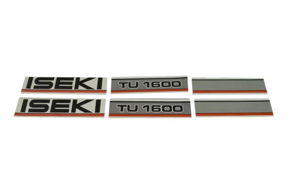 Bonnet decal sticker set Iseki TU1600