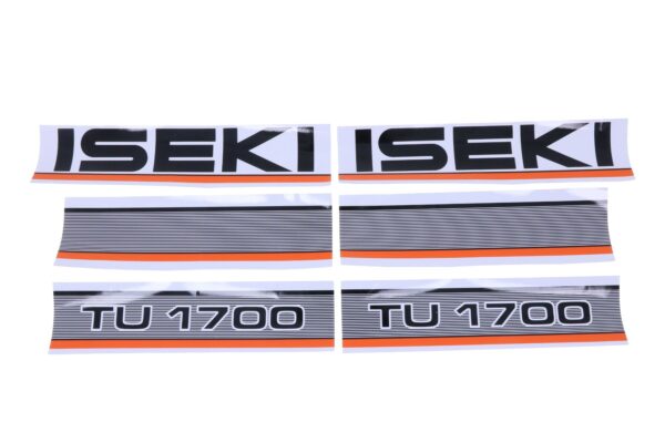 Bonnet decal sticker set Iseki TU1700