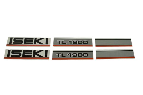 Bonnet decal sticker set Iseki TL1900