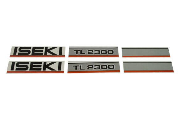 Bonnet decal sticker set Iseki TL2300