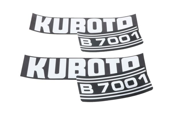 Bonnet decal sticker set Kubota B7001