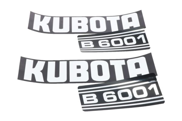 Bonnet decal sticker set Kubota B6001