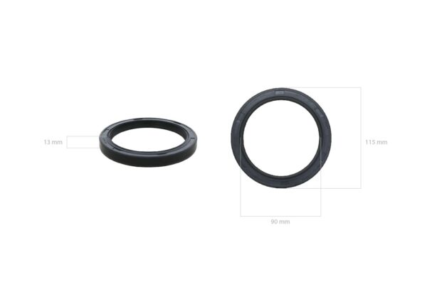 Crankshaft seal (backside) Yanmar YM-Types Marine, Hinomoto, John Deere, Massey Ferguson Toyosha, - Image 2