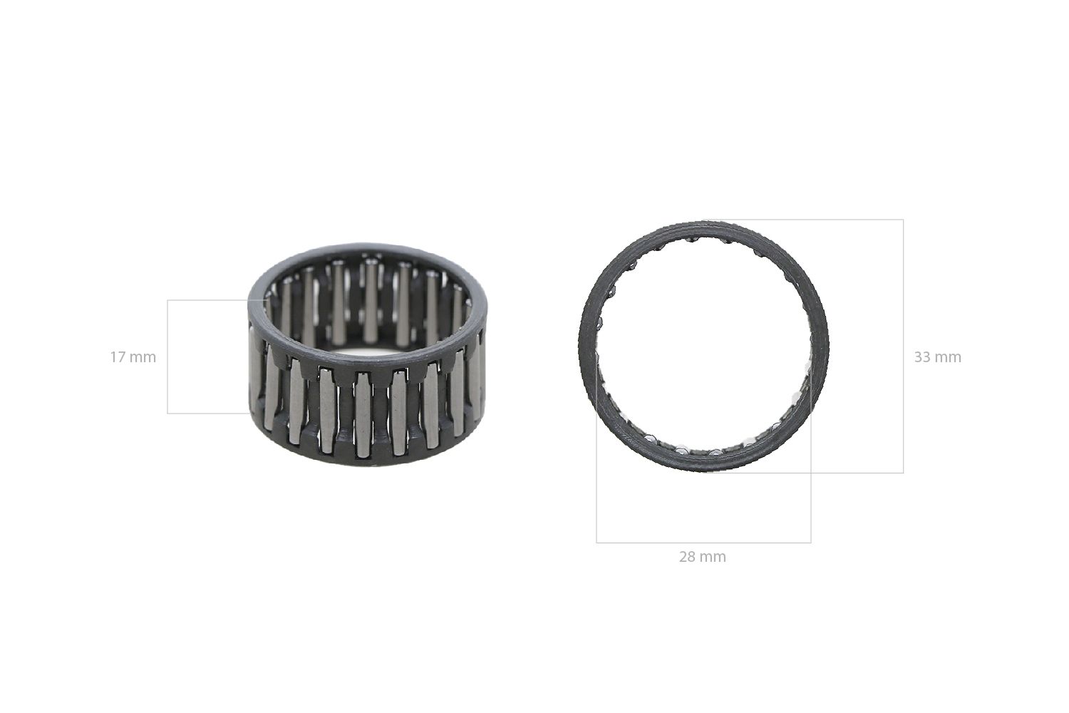 Front axle needle bearing Yanmar YM1500D Red