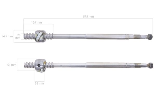 Steering shaft Massey Ferguson 230, 231, 240, 240P, 250, 20D, 30E - Image 6