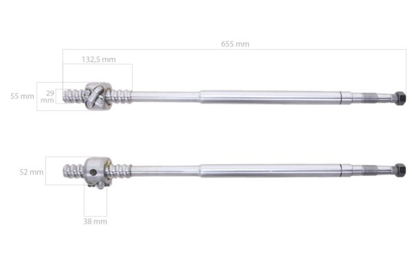 Steering shaft Massey Ferguson 265, 275, 285, 290, 375, 390 - Image 6