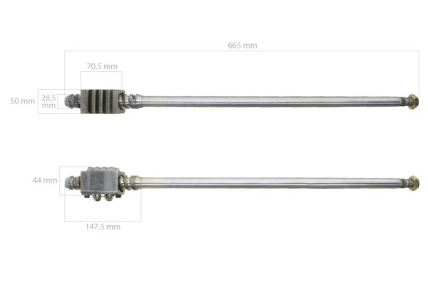 Steering shaft Ford 2000, 2100, 2110, 2120, 2150, 2300, 231, 2310, 233, 2600, 3000, 3055, 3100, 3110, 333, 3330, 335, 3400, 3500, 3600, 3900, 4000, 4100, 4110, 4600, 531, 532 - Image 8