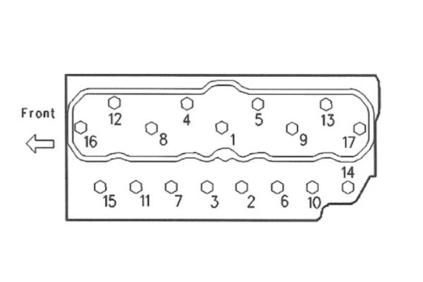 Headgasket set Mitsubishi S4S, Caterpillar C3.4., Perkins 804C-33, Clarck, Nissan, Sole, etc. - Image 2