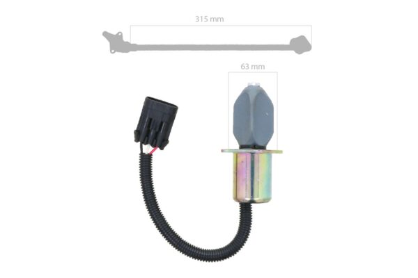 Kubota Stop Solenoid Bobcat 325, 328, 331, 334, 337, 341, 5600, 751, 753, 763, 773, 7753, S150, S160, S175, S185, T190 - Image 3
