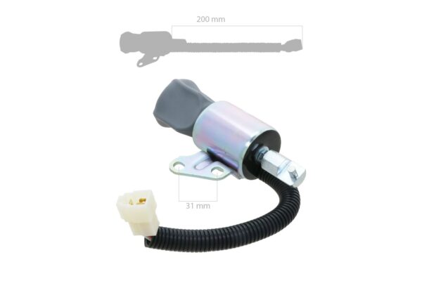 Kubota Stop Solenoid D722, D902, Z482 - Image 2