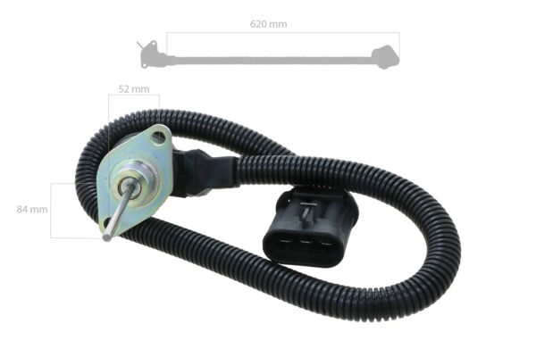 Kubota Stop Solenoide KX161-2, KX101, KX151, R410, V2203 - Image 2