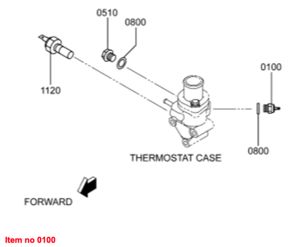 Temperature Switch 111 ºC Mitsubishi L2, L3, MVL3E, MVS3L, MVS3L2, S3L, S3L2, S4L, S4L2, Captain, Startrac, Etc., - Image 3