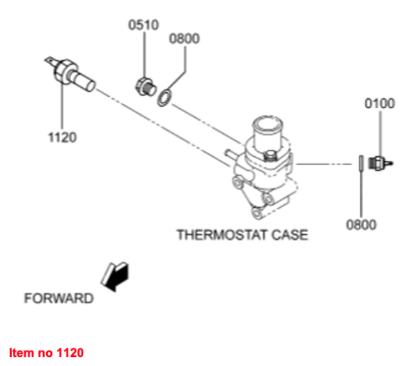 Temperature sensor Mitsubishi L3E, L3E2, MVL3E, MVS3L, MVS3L2, S3L, S3L2, Captain, Startrac, Etc., - Image 2