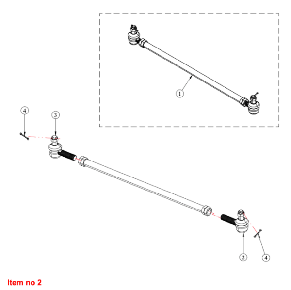 Tie rod end RH Captain, Startrac, Antonio Carraro, Etc., - Image 2