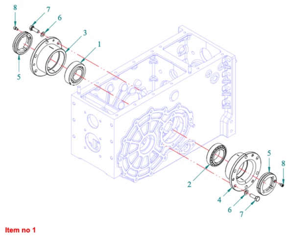 Taper roller bearing 25577- 25523 Pinion Housing Captain 273, Startrac 273, - Image 5