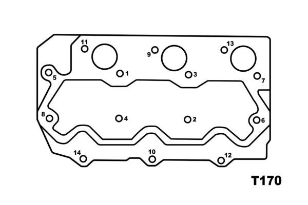 Head gasket Perkins/ Shibaura S753, Perkins 103-10, Caterpillar 3003, - Image 2