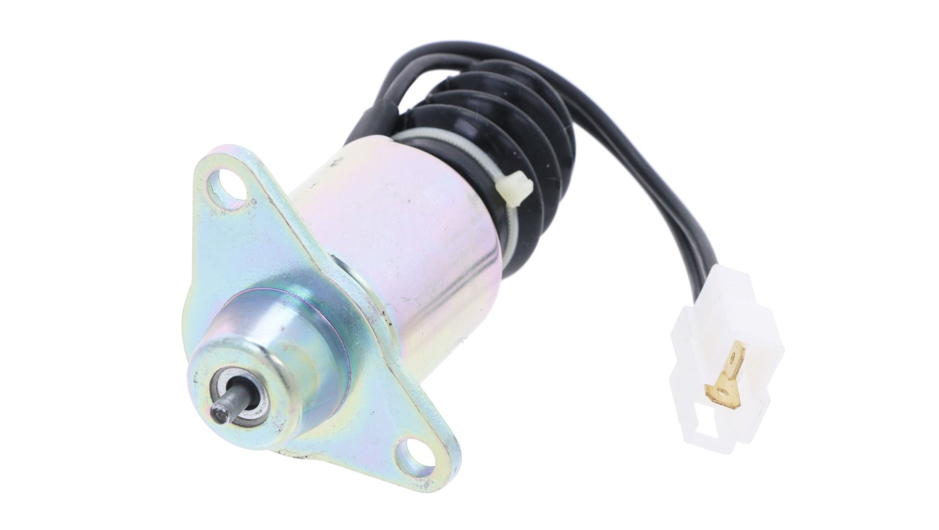 Stop Solenoid 12 volt Yanmar Marine 2YM15, 3YM20, 3YM30, 3YM30AE, 3JH4E, 3JH5AE, 3JH5E, 4JH4AE, 4JH4E, 4JH5E,