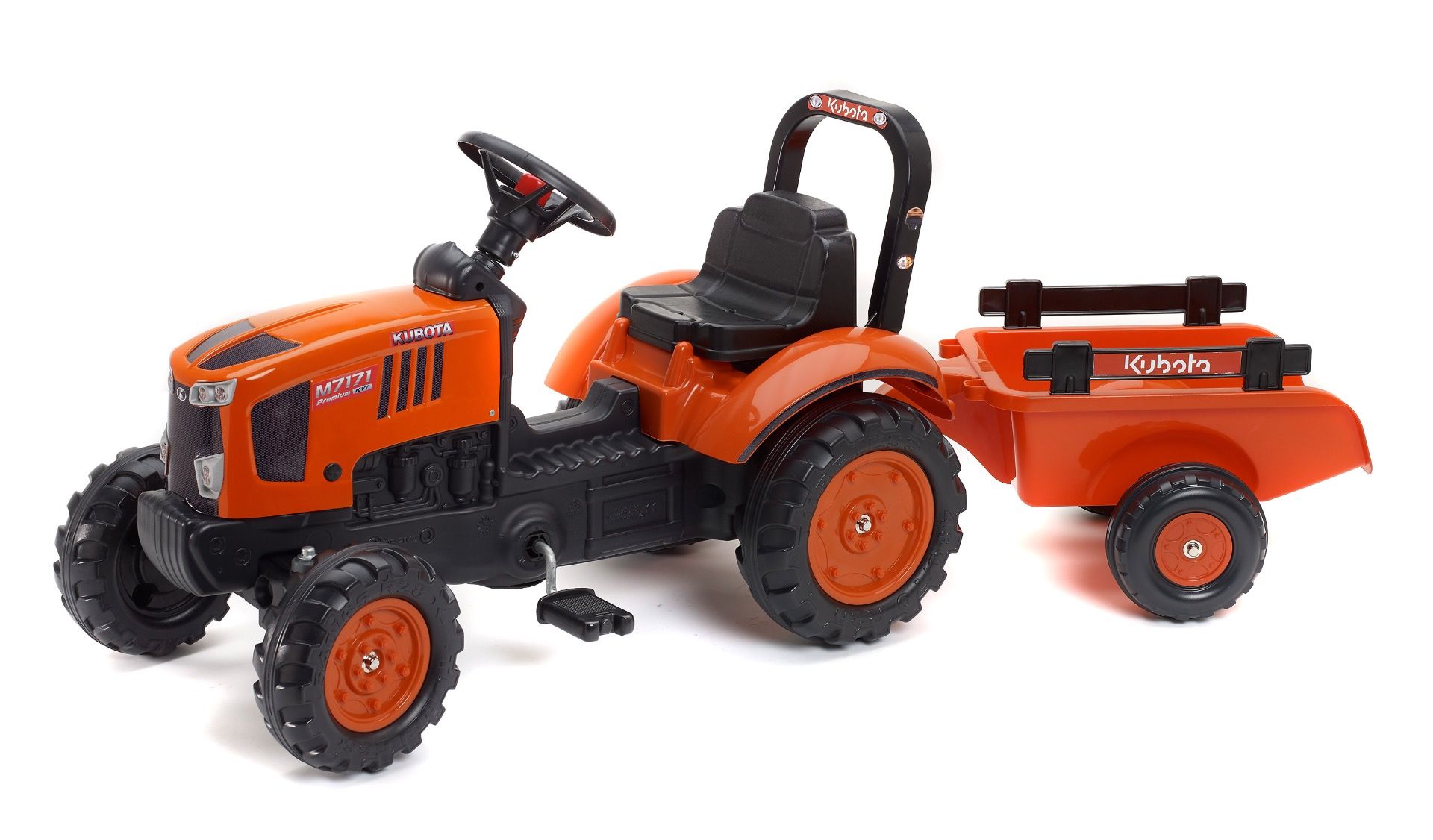 Kubota M7171Â Pedal Tractor with Trailer 2 to 5 years