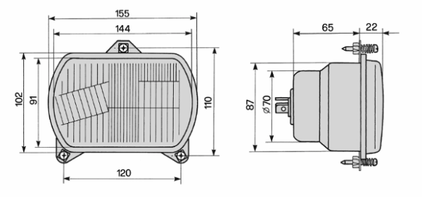 Headlights Iseki TU, TA, TF, 30-serie, 31-serie, 50-serie, Kubota, B-serie, RTV900, ST-serie, Ford, New-Holland, Fiat, Massey Ferguson, Hurlimann, Carraro Etc., - Image 2