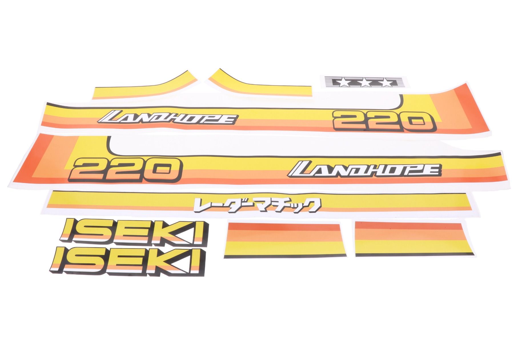 Bonnet decal sticker set Iseki Landhope TU220