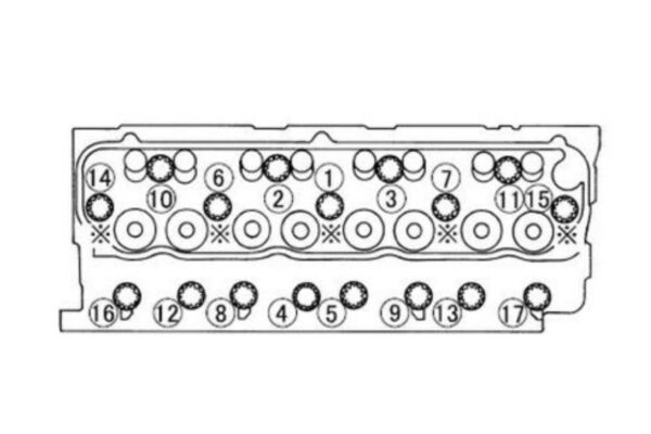 Headgasket set Mitsubishi 4D34T - Image 2