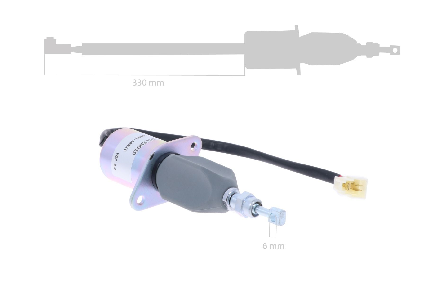 Stop solenoid Kubota D1703
