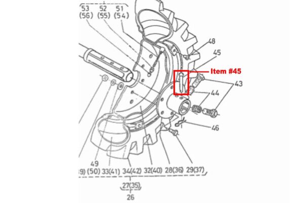 Pin for rear axle hub Kubota - Image 4
