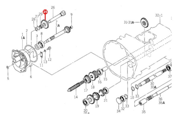 Gear for reverse Iseki TE4270 - Image 6