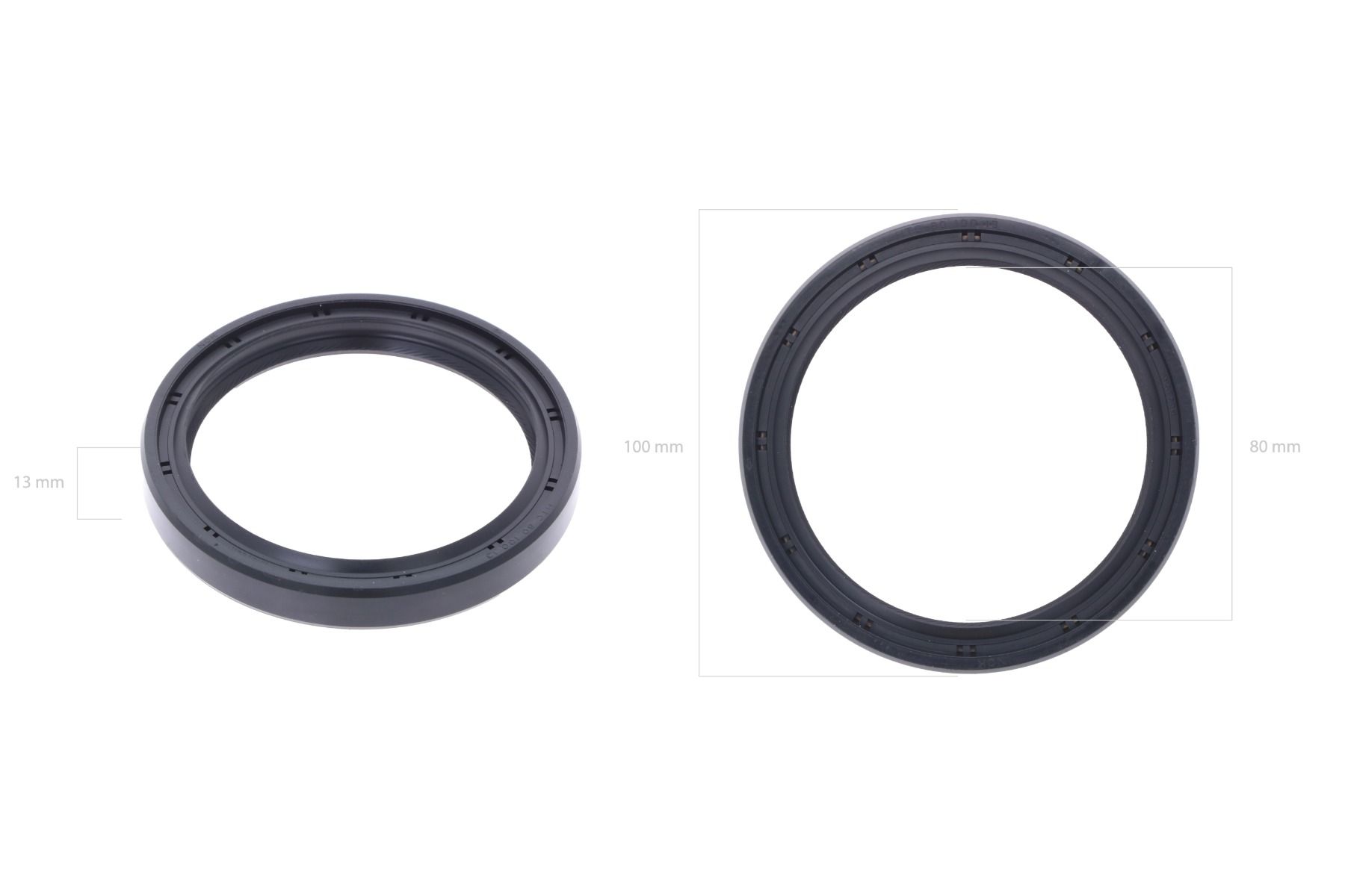 Crankshaft seal (backside) Kubota DH1100, D1101, DH1101, DM1102, D1102, D1301, D1302, D1402, D1403, D1462, V1502, V1512, V1902, Z750, Z751, Z851, Hinomoto,