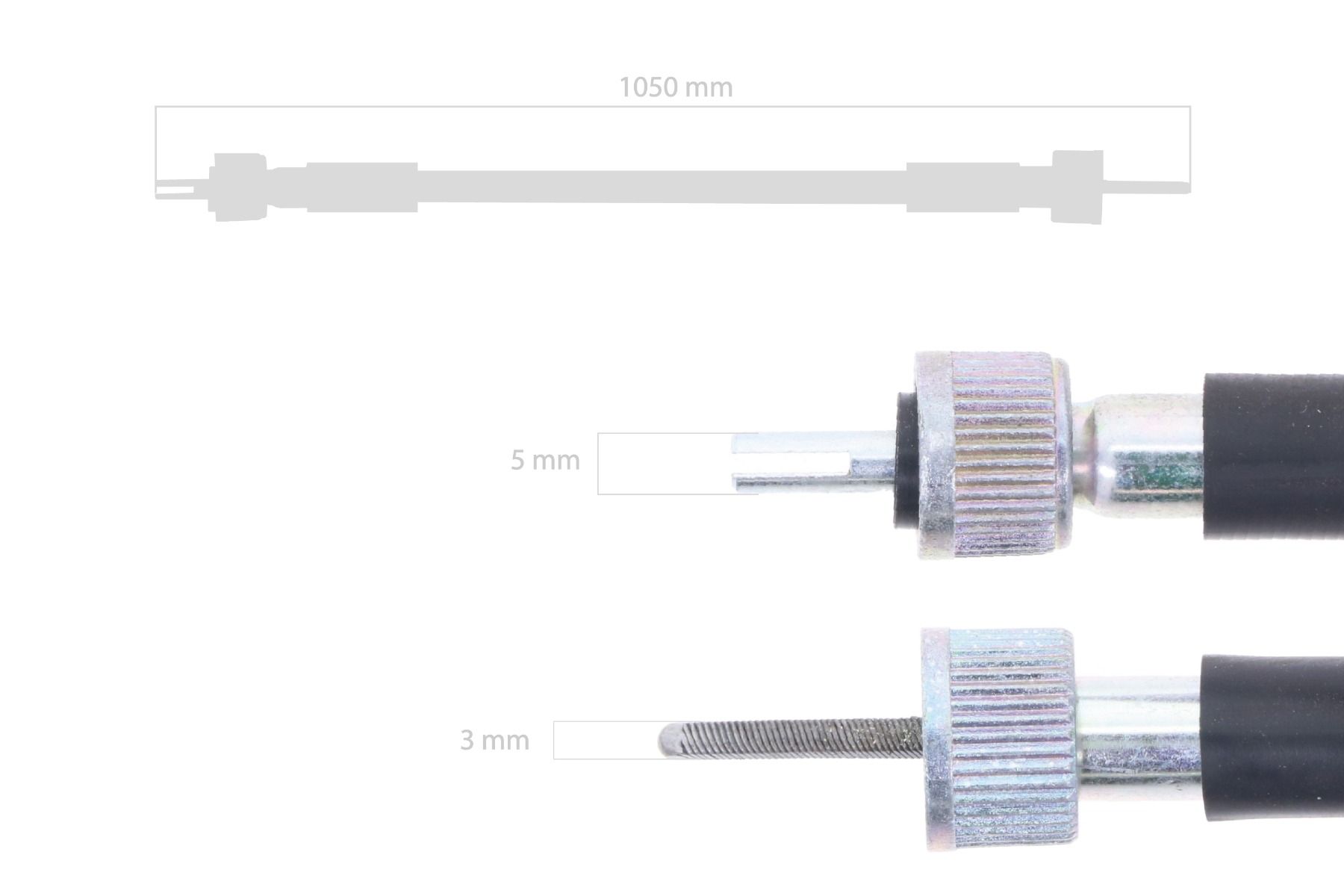 Hour counter cable Kubota B, L1, L, M, ST, STV-types