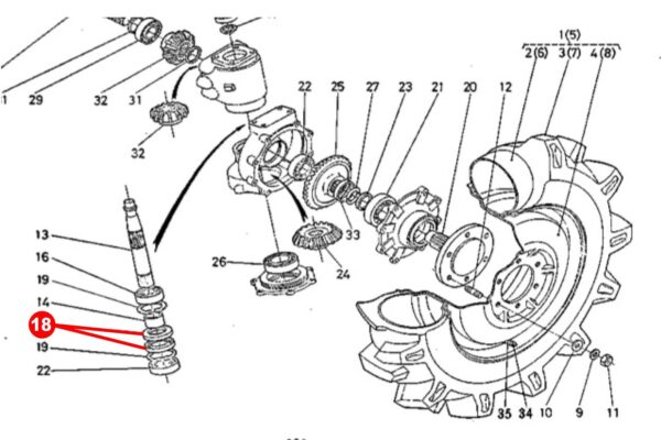 Steering knuckle seal Kubota L185, L245, L1501, L1511, L1801, L2201, Zen Noh, - Image 5