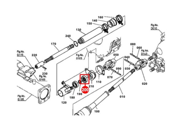 Seal 4WD drive shaft Kubota B-types - Image 6
