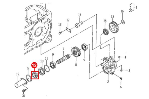 Seal ring with steel inner sleeve center for PTO Iseki TA, TD, TE, TG TK, TLE-TYPES, 5035 Bolens, Massey Ferguson 1165, 1240, 1250, 1260, 1547, 1747, - Image 5