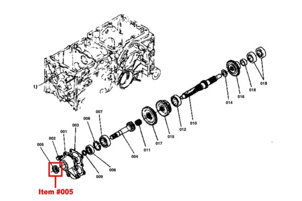 Seal drive shaft/rear axle Kubota B, GR-types, Zen Noh ZB-types - Image 5