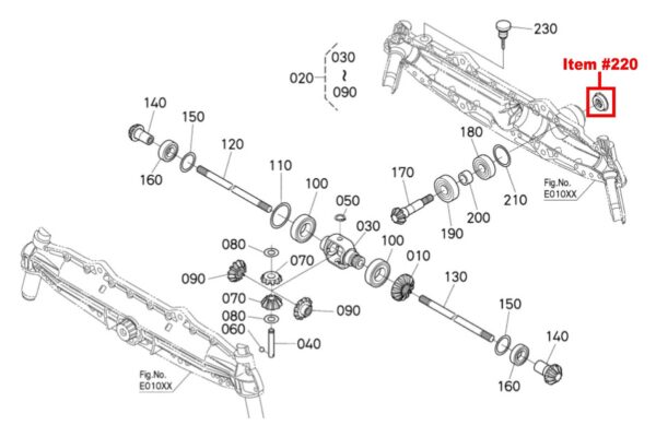 Seal drive shaft/rear axle Kubota B, GR-types, Zen Noh ZB-types - Image 6