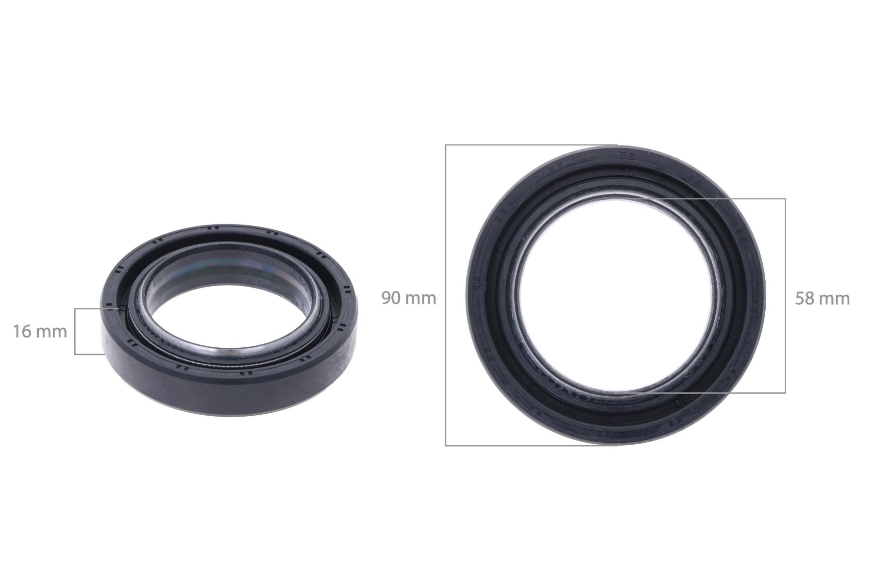 Thru shaft seal rear Kubota GL, L, L1-Types, Hinomoto NX-Types