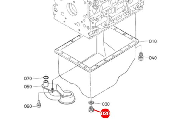 Crankcase stop Kubota M12 fine - Image 5