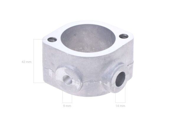 Thermostat housing Iseki TU, TX-Types, Cub Cadet, Mitsubishi K3A, K3B, K3C, K3D, K3E, K3F, K3H, K4E, K4M, K4N, Satoh, Case, - Image 3