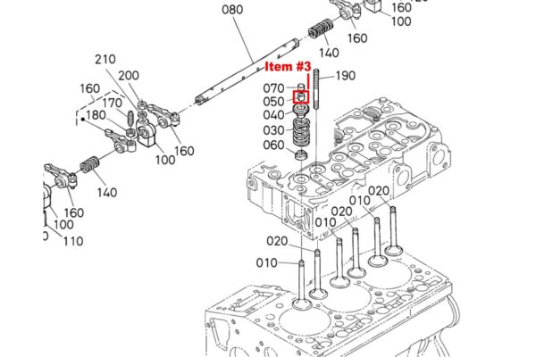 Valve key Kubota engines - Image 2