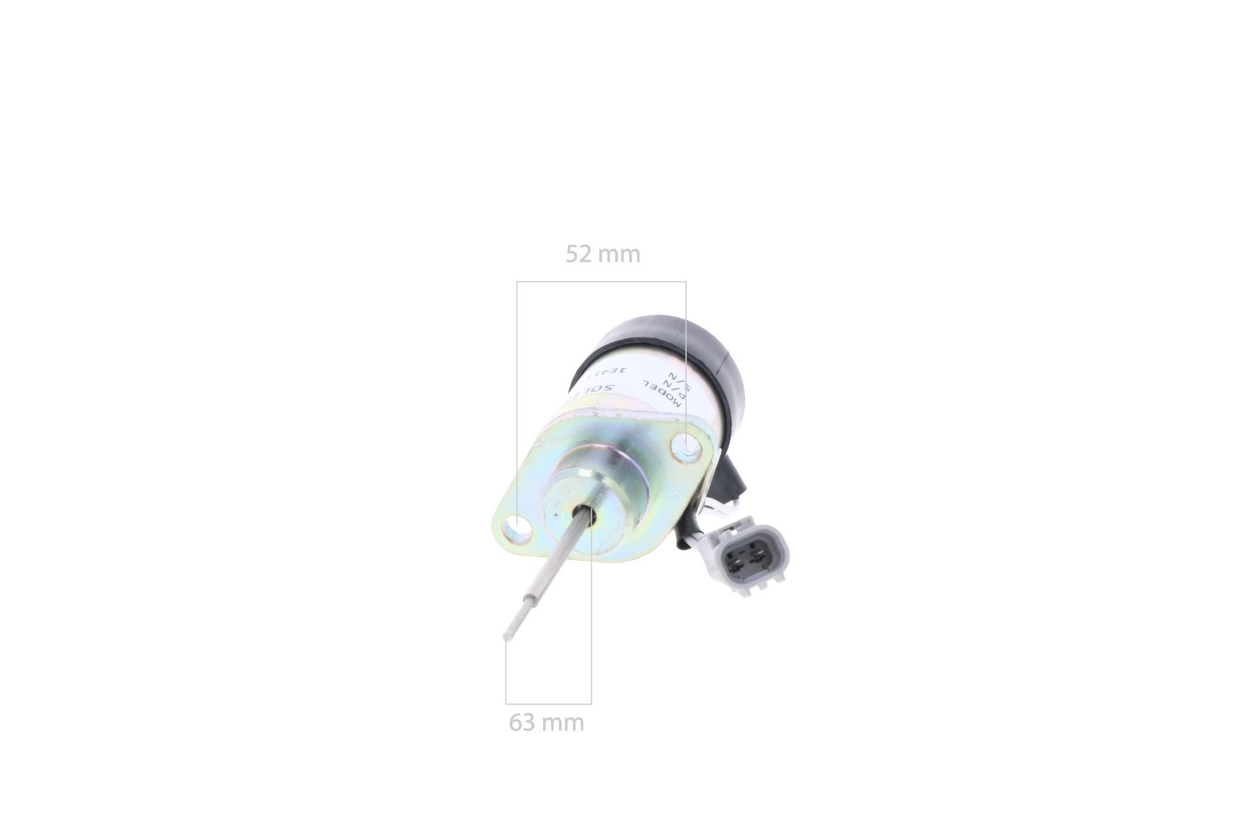 Stop solenoid 12 volt Kubota B, BX, D722, D902, Z482,