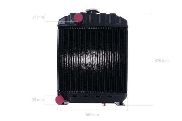 Radiator Kubota L1801, L2000, L2001, L2200, L2201, L225, L235, L245 - Image 2