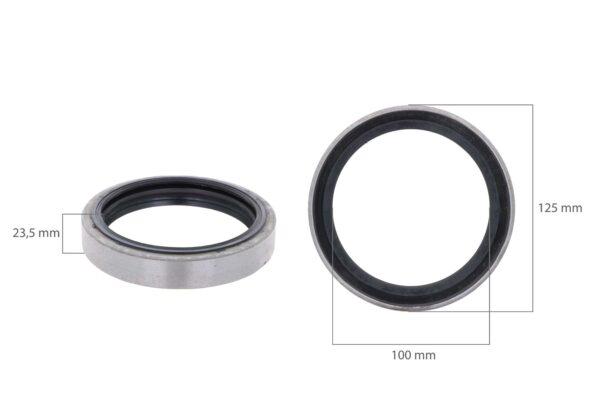 Crankshaft seal (Front) Komatsu S4D155-4, S6D155-4, SA6D155-4, 6D155A-1, 6D355A-3, 6D355A-5, - Image 2