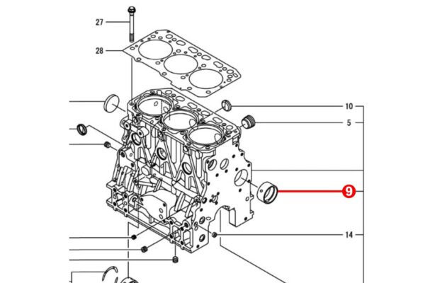 Camshaft Bushing STD Yanmar 3TN75/78/82/84, 3TNB80/82/84, 3TNC78/80/88, 3TNE78/82/84/88, 3TNS84, 3TNV82/84/86/88, 4TN82/84, 4TNA78, 4TNC88, 4TNE84/88, 4TNV84/86/88, - Image 3